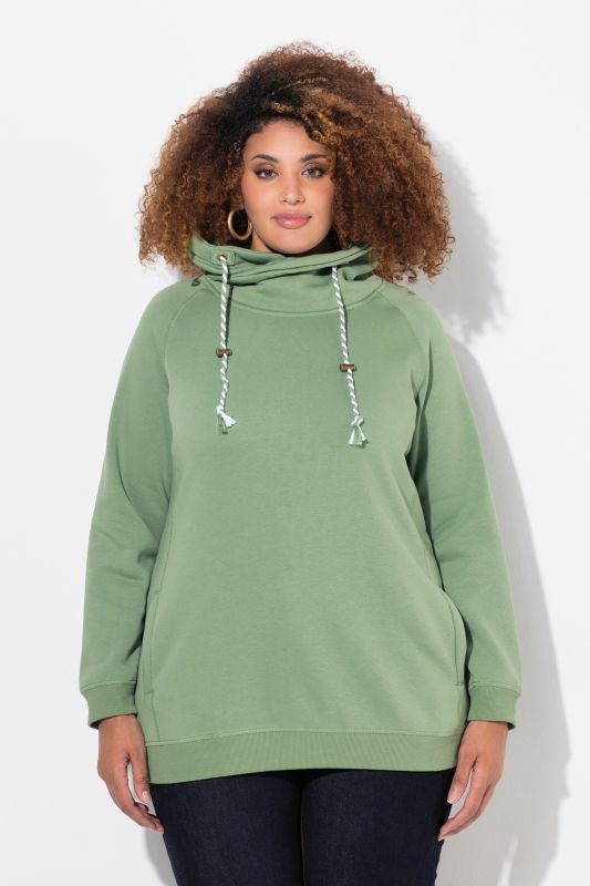 Drawstring Collar Sweatshirt