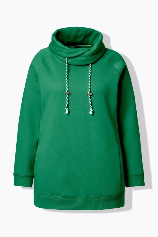 Drawstring Collar Sweatshirt