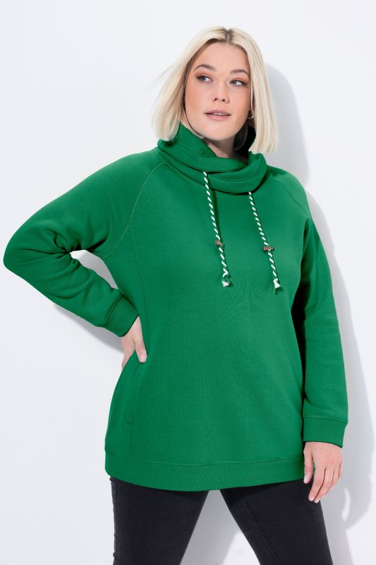 Drawstring Collar Sweatshirt