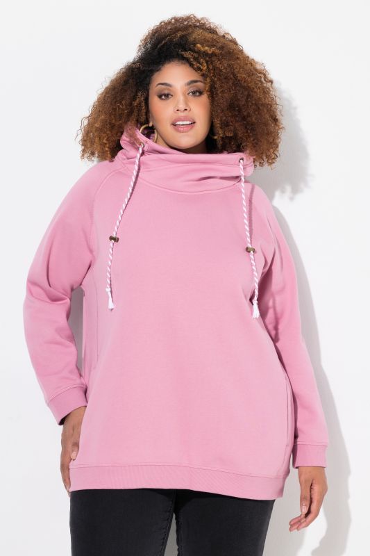 Drawstring Collar Sweatshirt