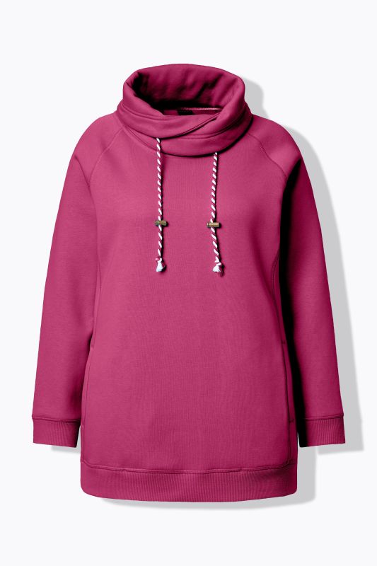 Drawstring Collar Sweatshirt