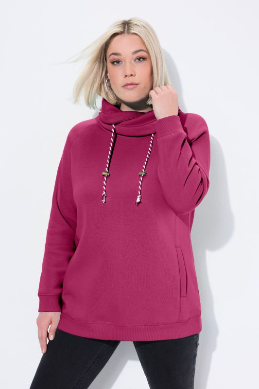 Drawstring Collar Sweatshirt