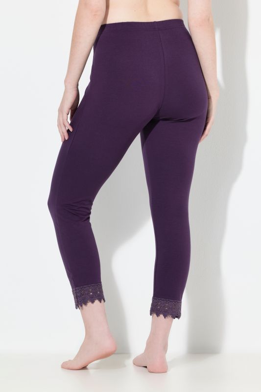 Eco Cotton Lace Trim Leggings