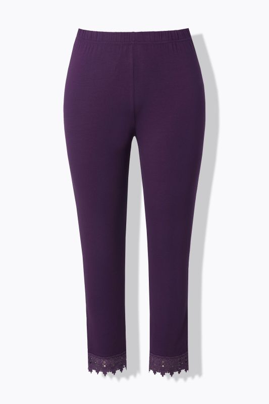 Eco Cotton Lace Trim Leggings