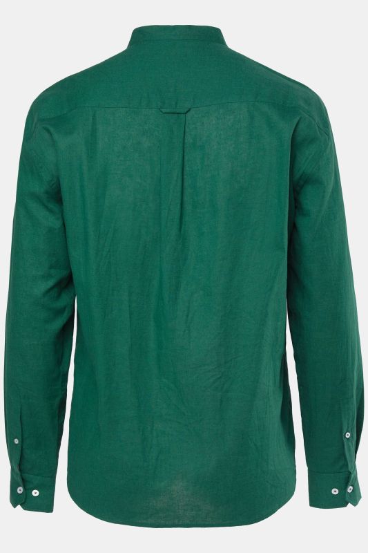 Риза ленена с дълги ръкави