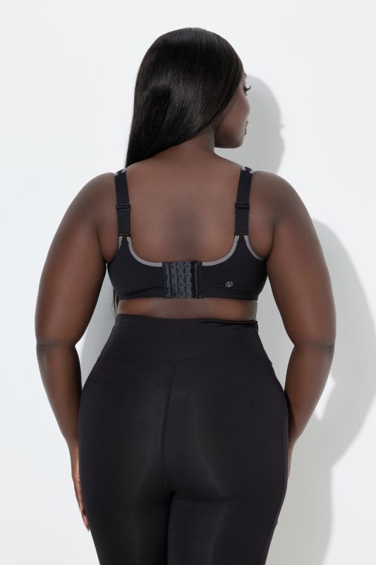 Сутиен спортен с мрежест акцент