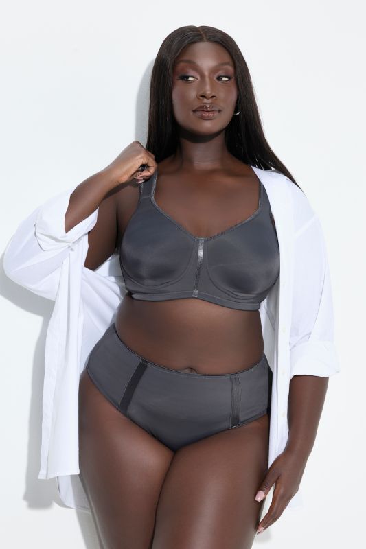 Satin Trim Wirefree Stretch Microfiber Wellness Bra