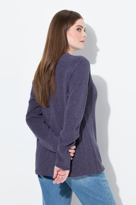 Eco Cotton Ribbed Knit Sweater