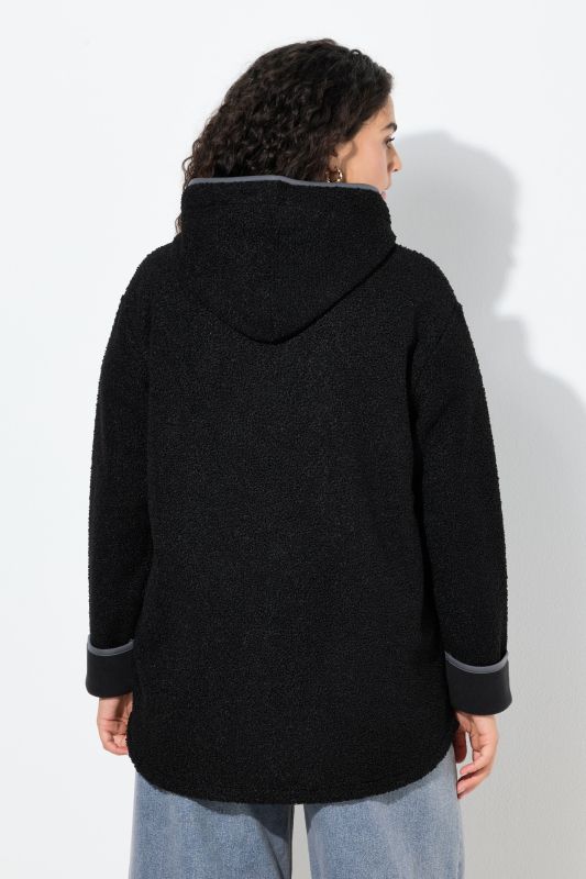 Fleece Lined Zip Up Teddy Jacket