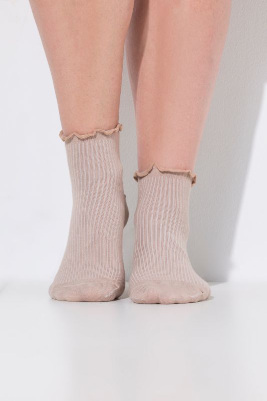 5 Pack Ruffled Edge Socks