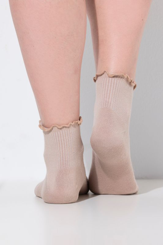 5 Pack Ruffled Edge Socks