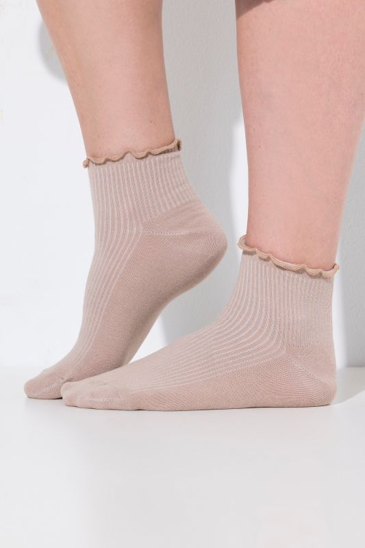 5 Pack Ruffled Edge Socks