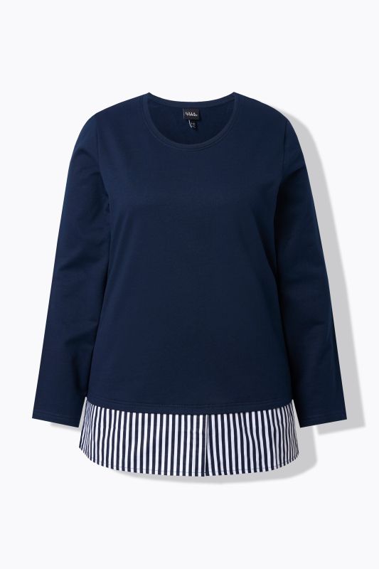 Суитчър с подгъв на риза