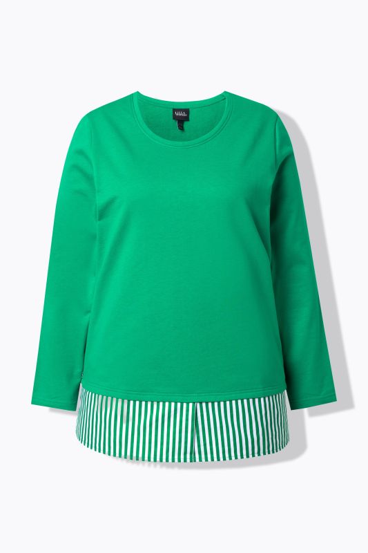 Суитчър с подгъв на риза