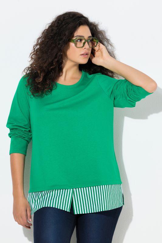 Суитчър с подгъв на риза