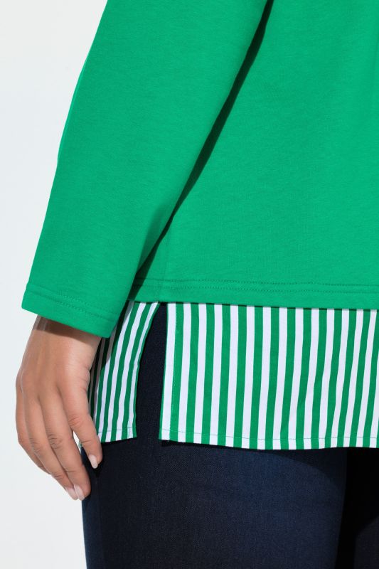 Суитчър с подгъв на риза