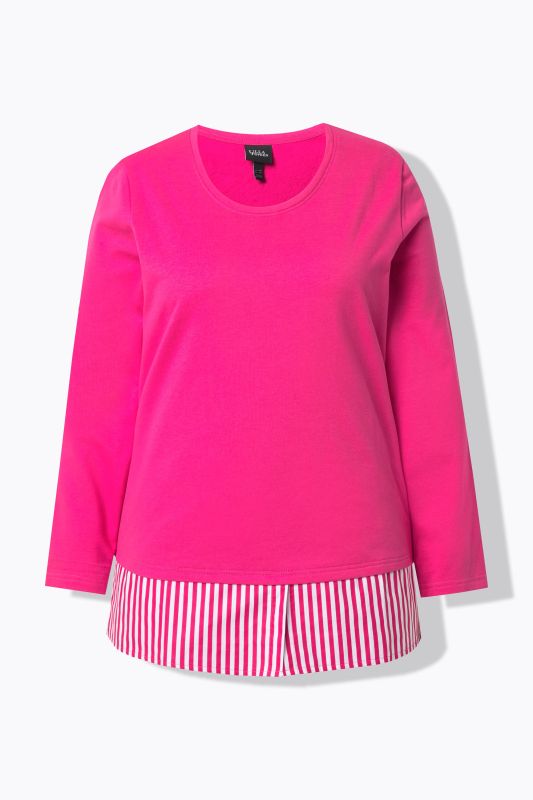 Суитчър с подгъв на риза