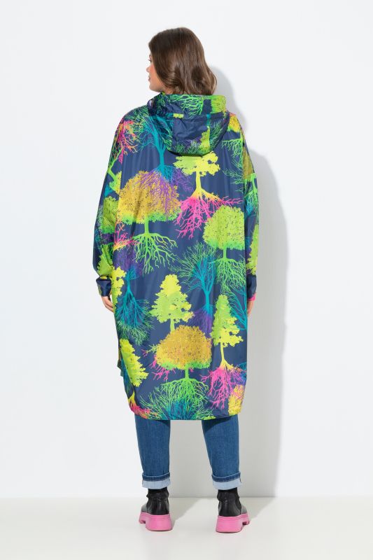 Rainbow Forest Rain Poncho