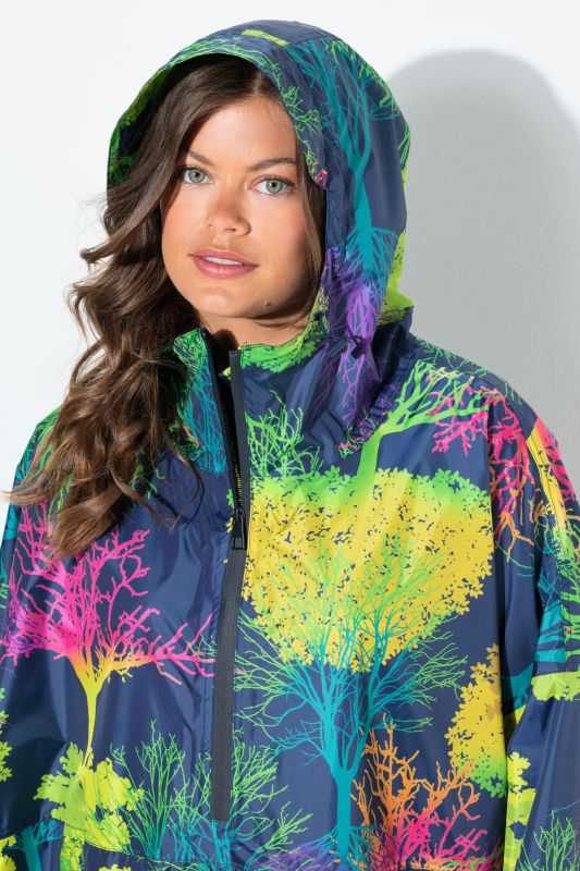 Rainbow Forest Rain Poncho