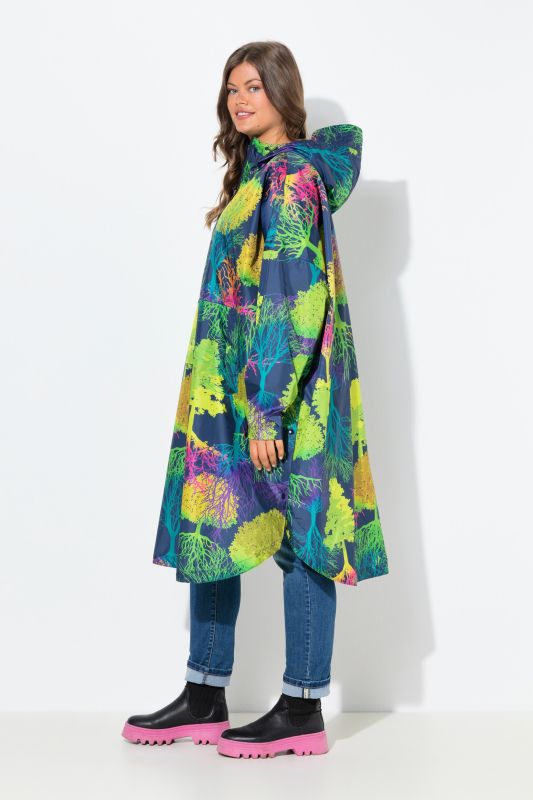 Rainbow Forest Rain Poncho
