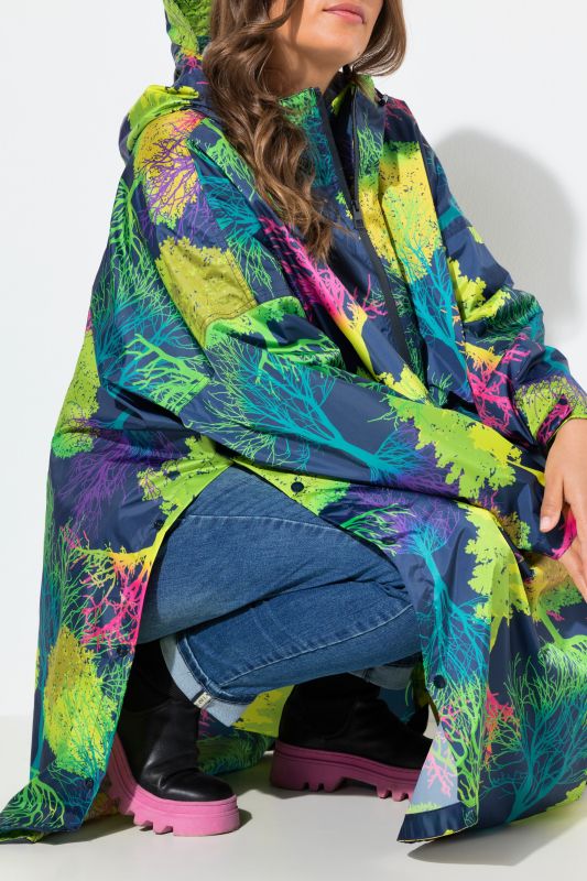 Rainbow Forest Rain Poncho