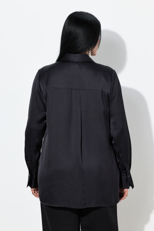 Риза с принт на лилии