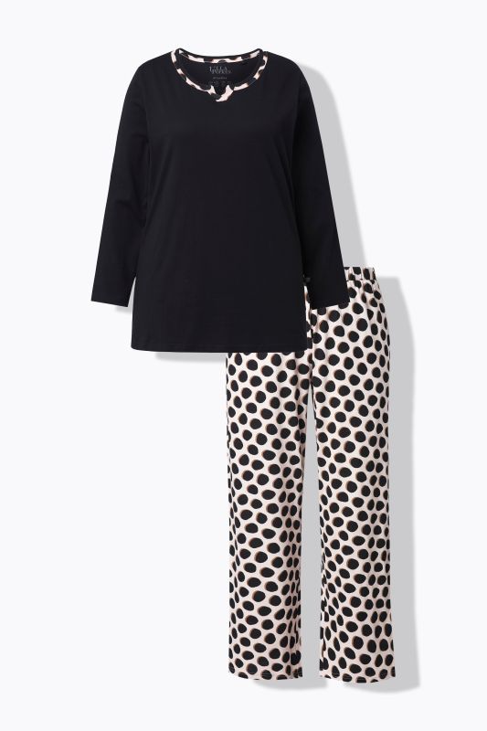 Пижама с принт на точки