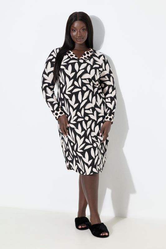 Нощница с принт на листа