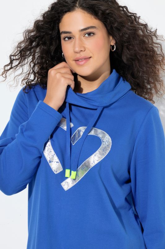 Суитчър с метален принт на сърце