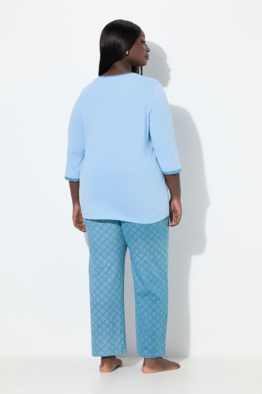 Пижама с ромбоиден принт