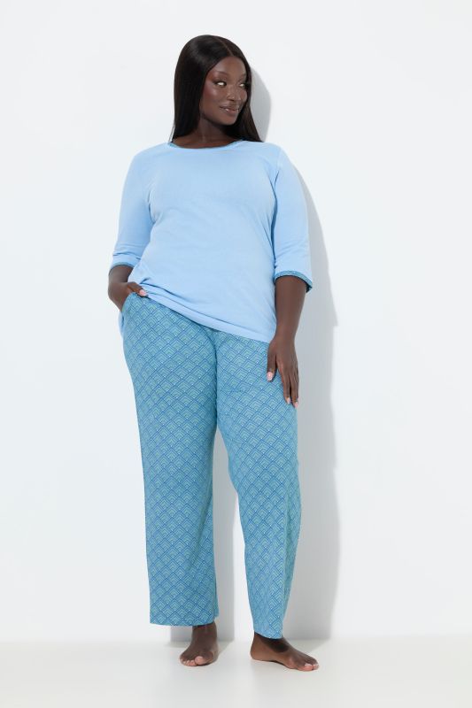 Пижама с ромбоиден принт