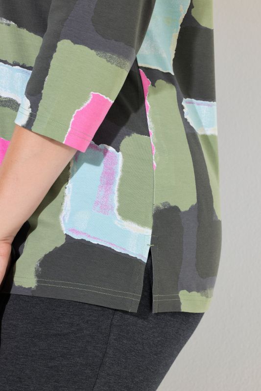 Тениска с абстрактен принт