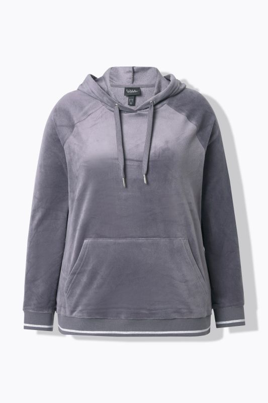 Блуза велурена с качулка