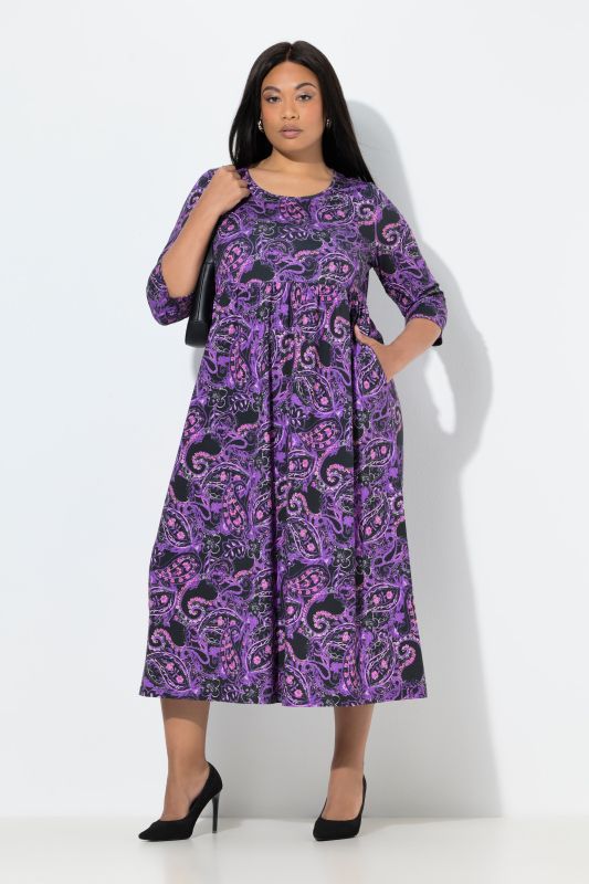 Рокля с неонов пейзли принт