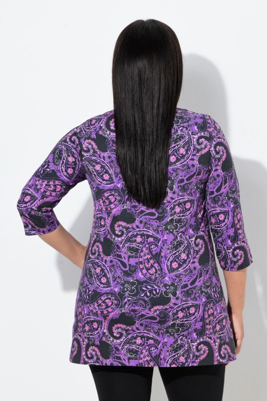 Туника с неонов пейзли принт