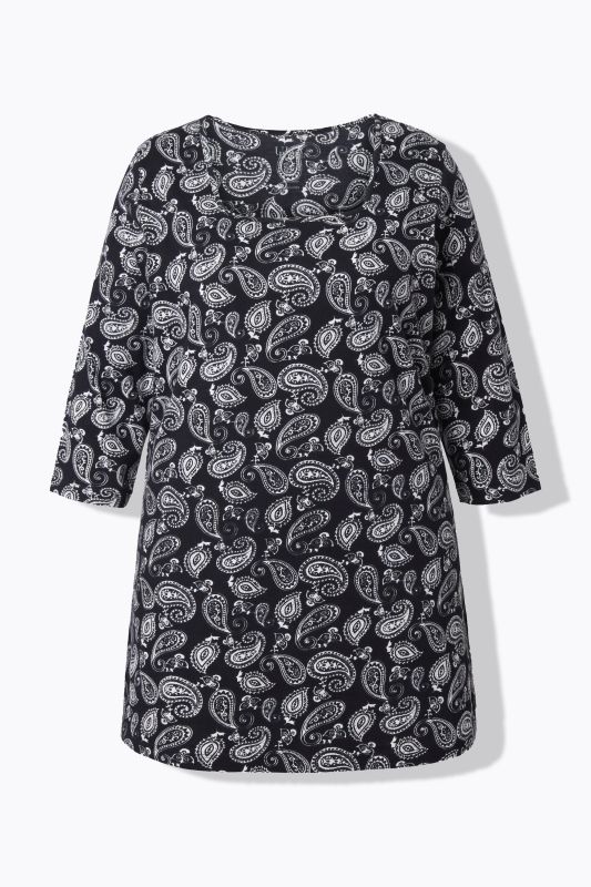 Туника с пейзли принт
