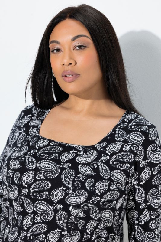 Туника с пейзли принт