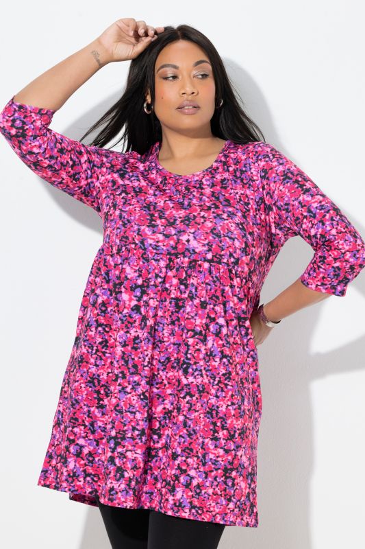 Туника с розови цветя