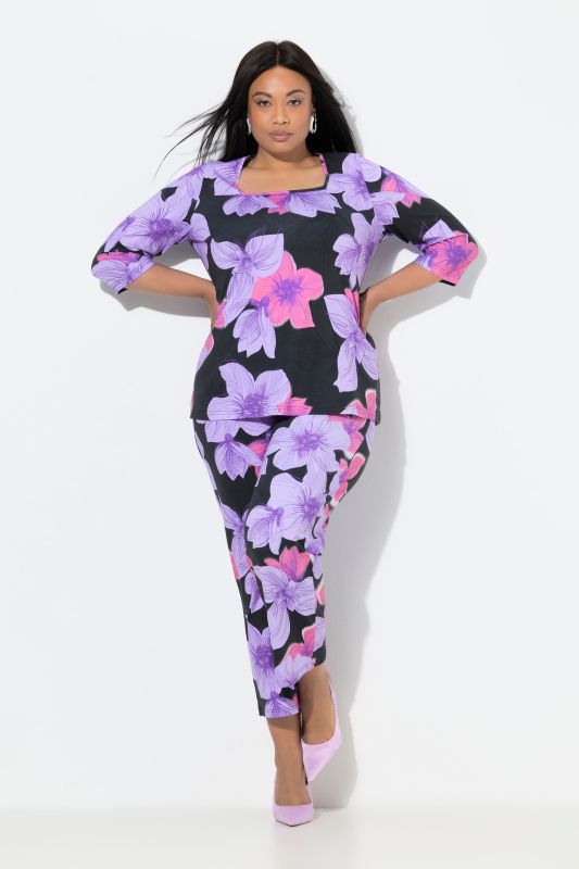 Панталон с пастелен флорален принт