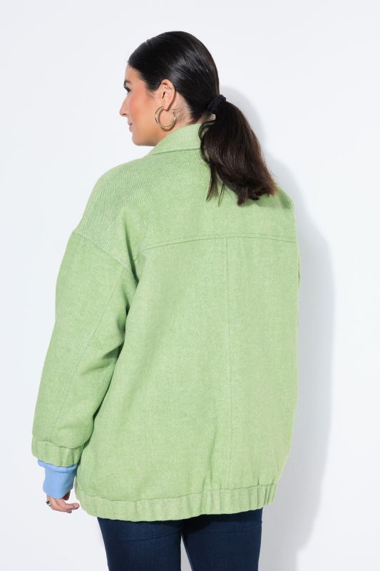 Wool-look blouson jacket
