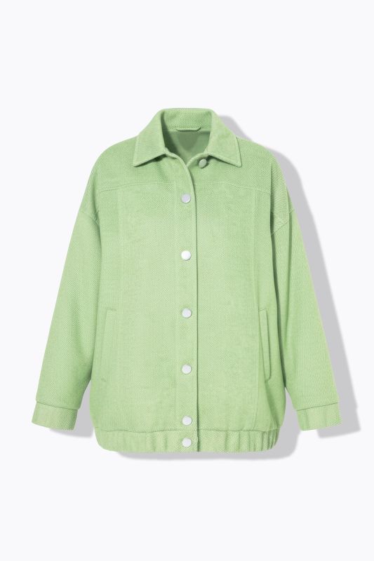 Wool-look blouson jacket