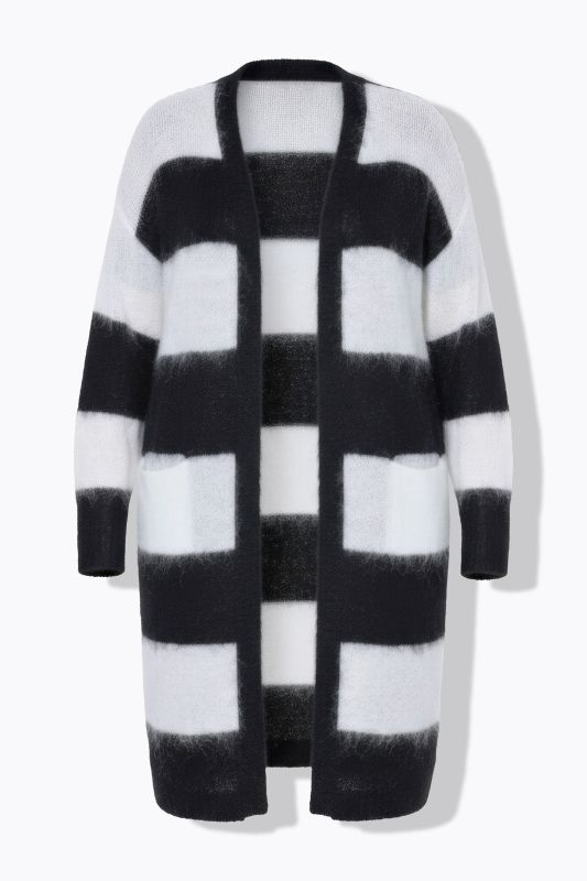 Жилетка дълга с райета