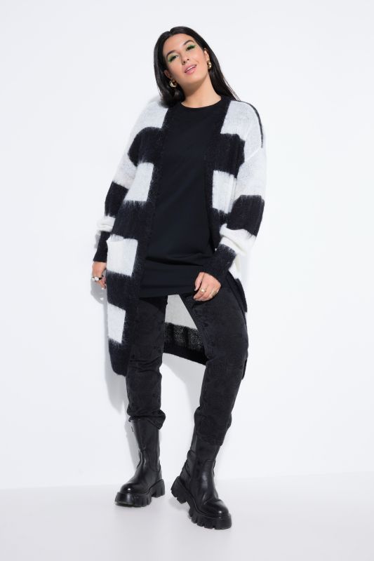 Жилетка дълга с райета