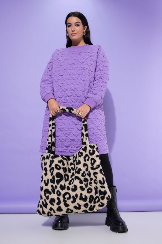 Leopard print teddy bag