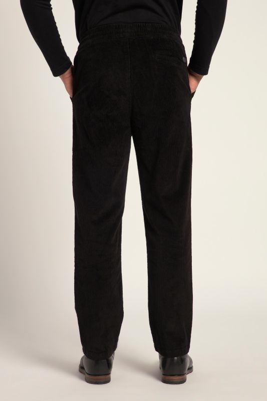 Corduroy trousers, modern fit, elasticated waist