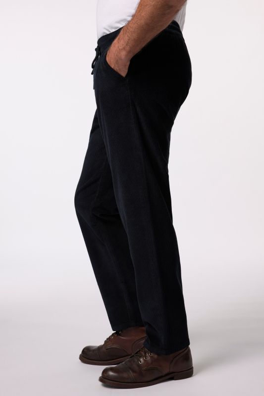 Corduroy trousers, modern fit, elasticated waist