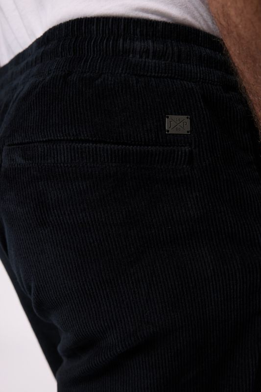 Corduroy trousers, modern fit, elasticated waist