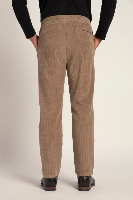 Corduroy trousers, modern fit, elasticated waist