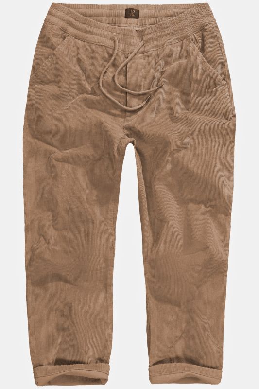 Corduroy trousers, modern fit, elasticated waist