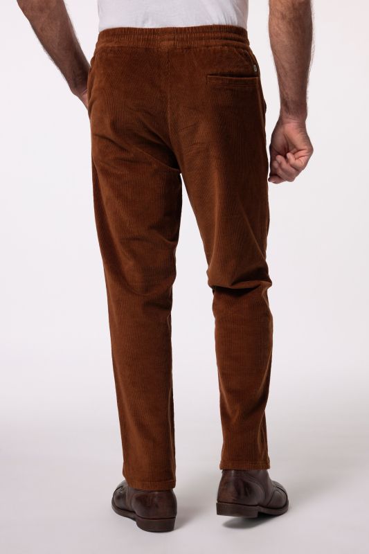 Corduroy trousers, modern fit, elasticated waist